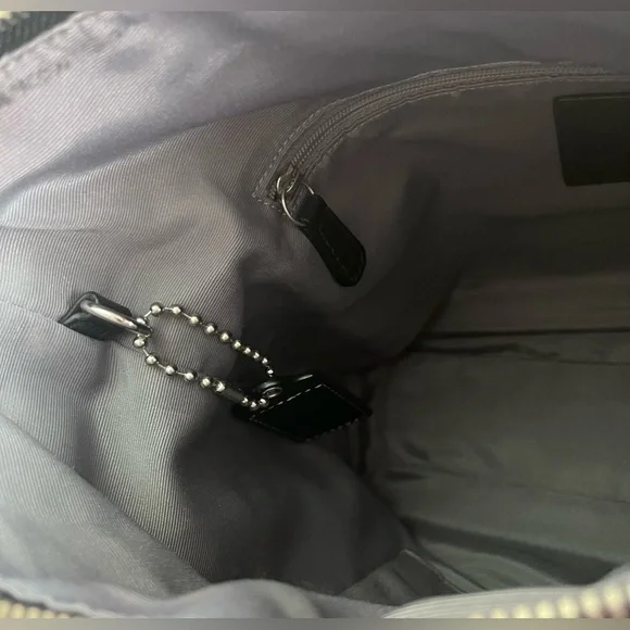 Coach Black Leather Bag F13764 - Picture 9 of 16